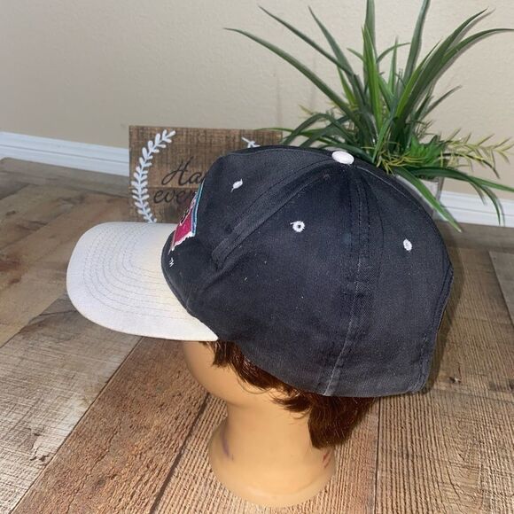 Vintage 90's AJD San Antonio Spurs Black NBA Retro Snapback Hat - Picture 2 of 7